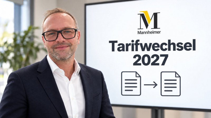 Ferdinand Steiner erläutert den Tarifwechsel 2027 bei der Mannheimer.